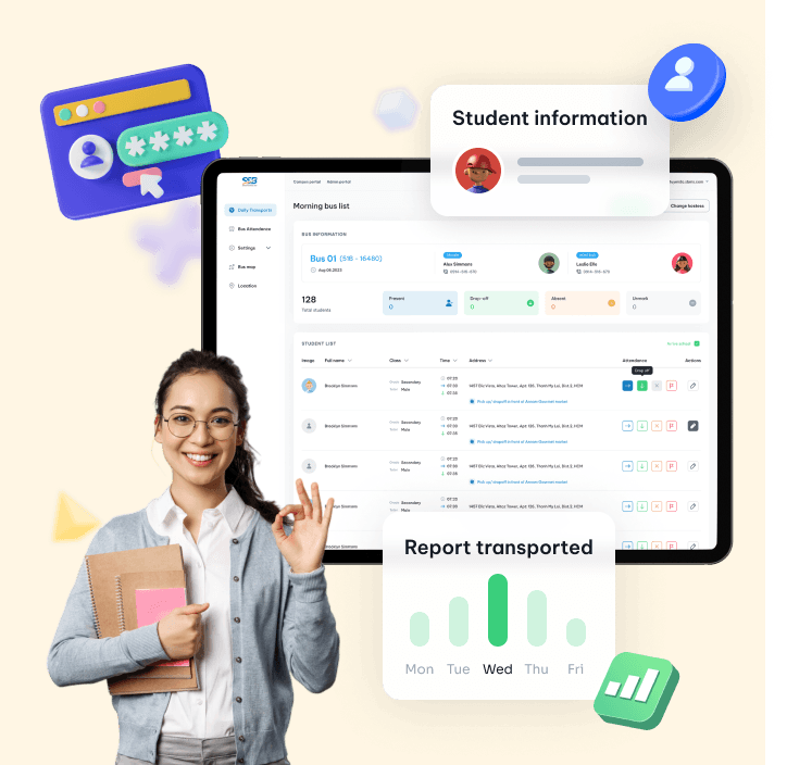 Màn hình cổng nhân viên